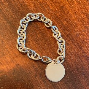 Tiffany sterling silver chain link bracelet